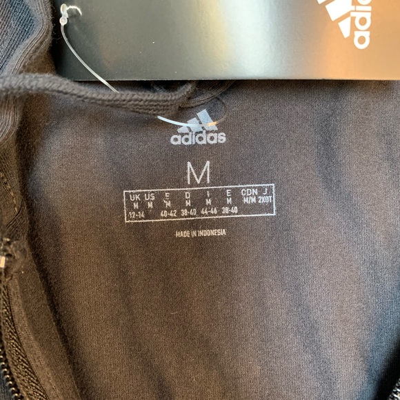 Adidas Essentials 3 Stripes Full Zip Hoodie Med.Size NWT - Picture 6 of 7